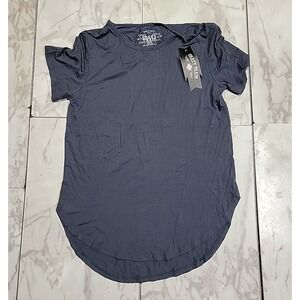 Crazy Train Short Sleeve High-Low Hem Top Just Peachy Blouse Women's Small NWT